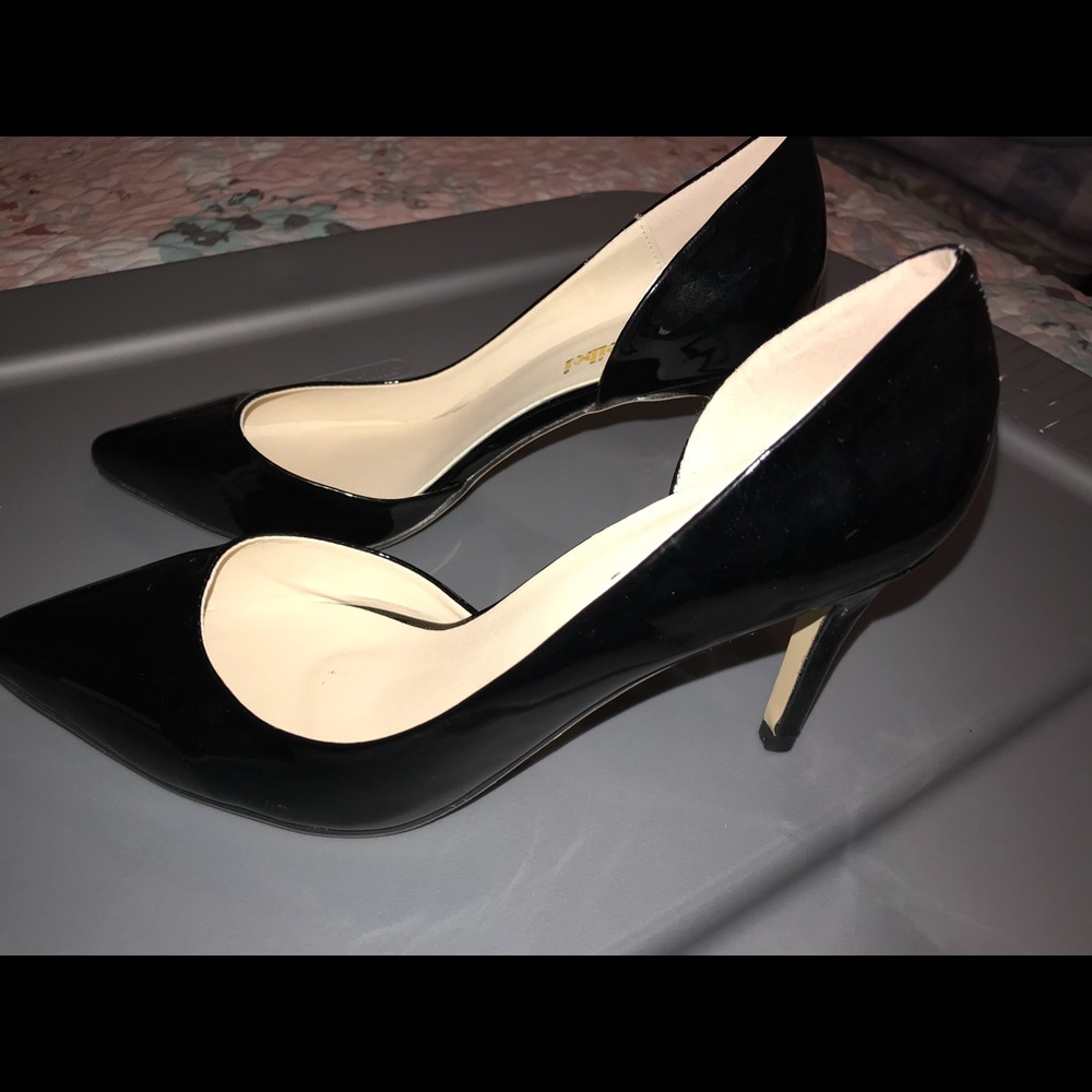 Black heels pumps shoes